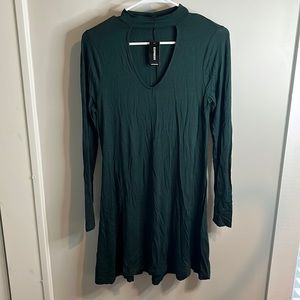 Emerald green dress